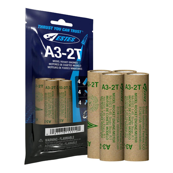 A3-2T Model Rocket Engines, (4pk)