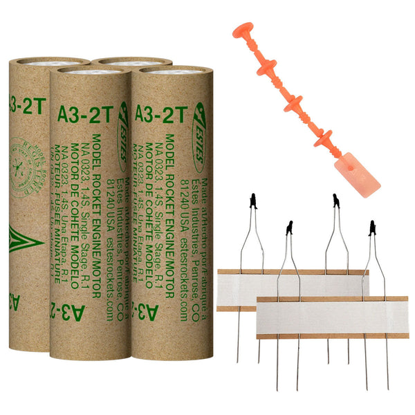 A3-2T Model Rocket Engines, (4pk)