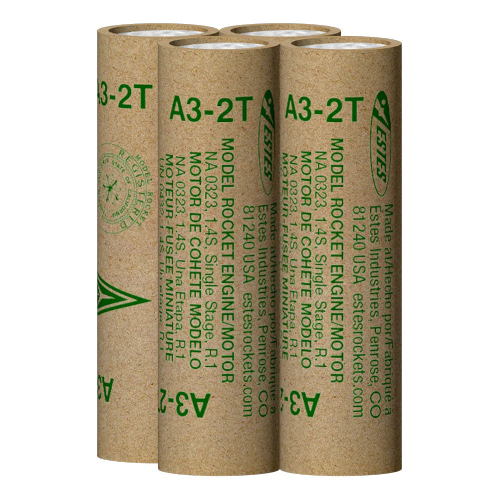 A3-2T Model Rocket Engines, (4pk)