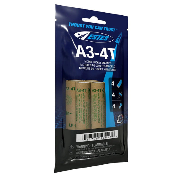 A3-4T Model Rocket Engines (4pk)