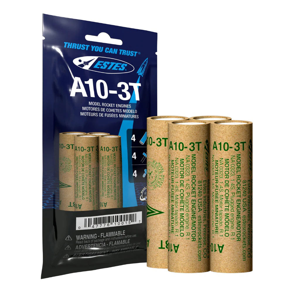 A10-3T Model Rocket Engines (4pk)