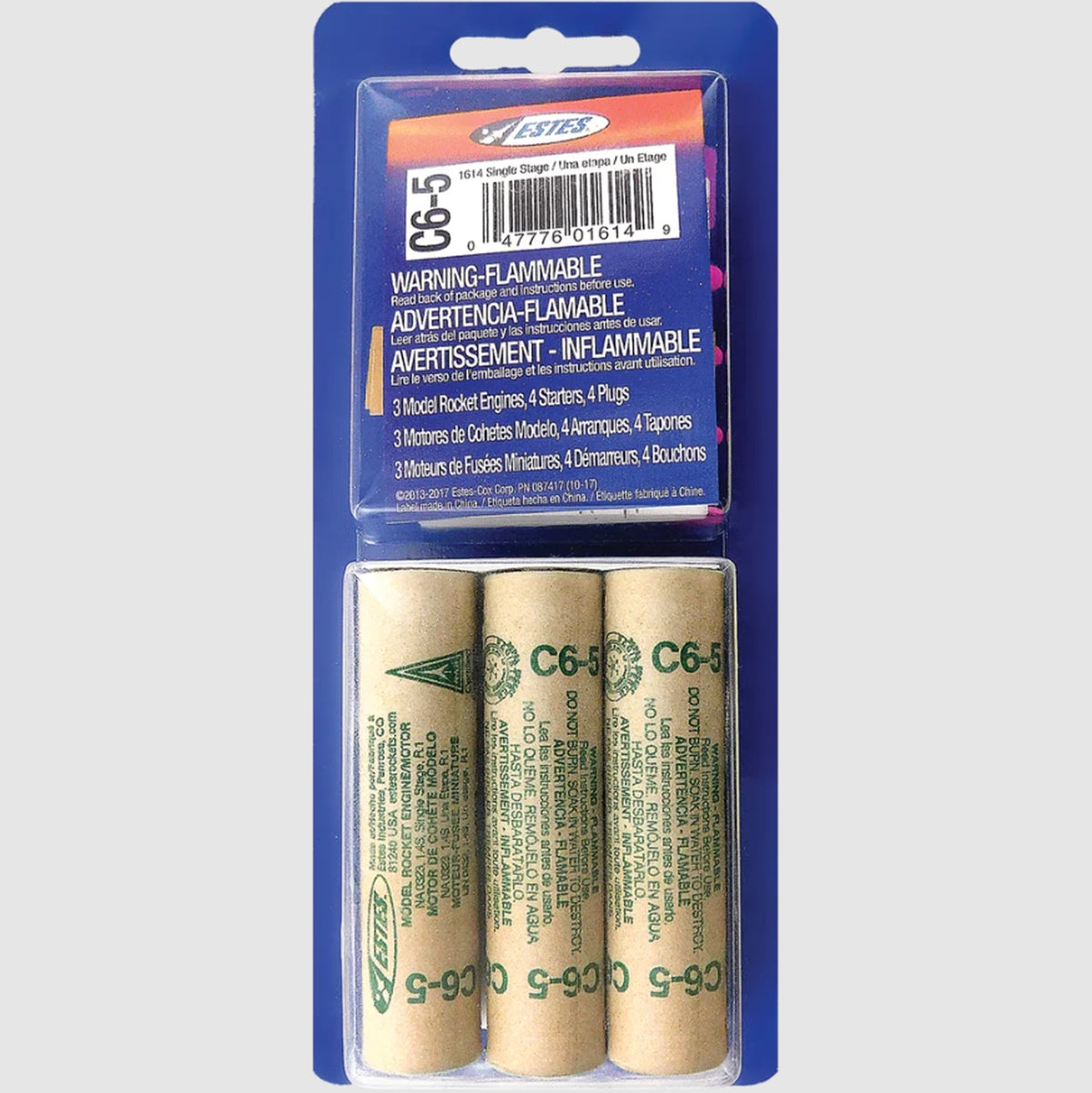 Estes Rockets - C6-5 Model Rocket Engines (3pk)