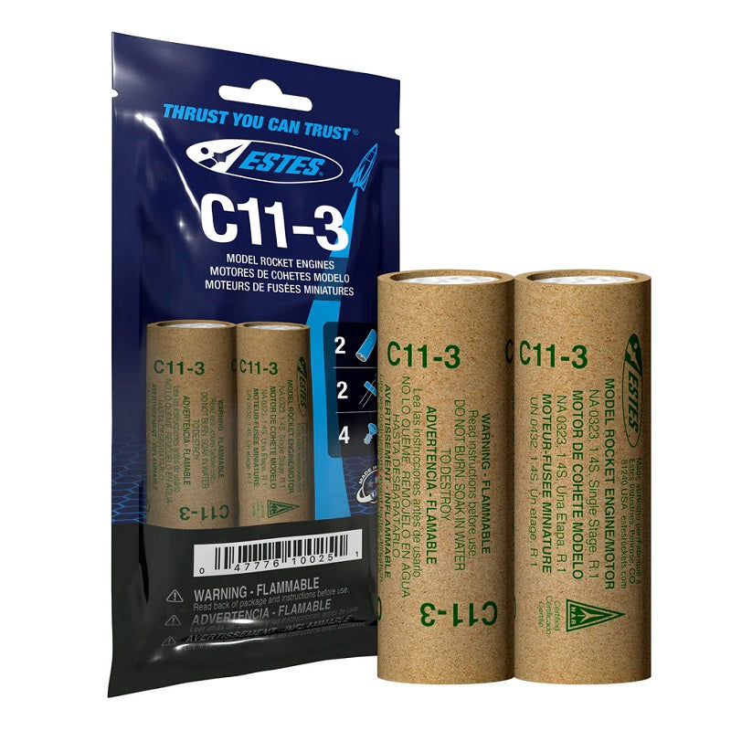 C11-3 Model Rocket Engines (2pk)