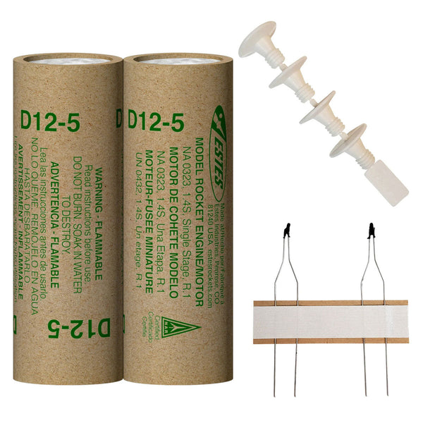 Estes Rockets - D12-5 Model Rocket Engines (2pk)