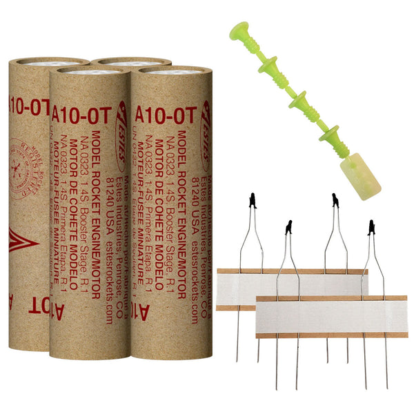 Estes Rockets - A10-0T Model Rocket Engines, (4pk)