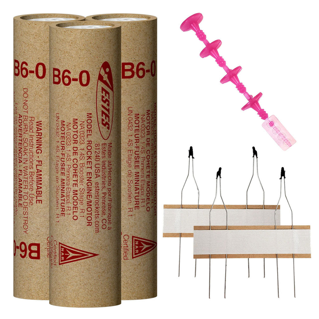B6-0 Model Rocket Engines (3pk)