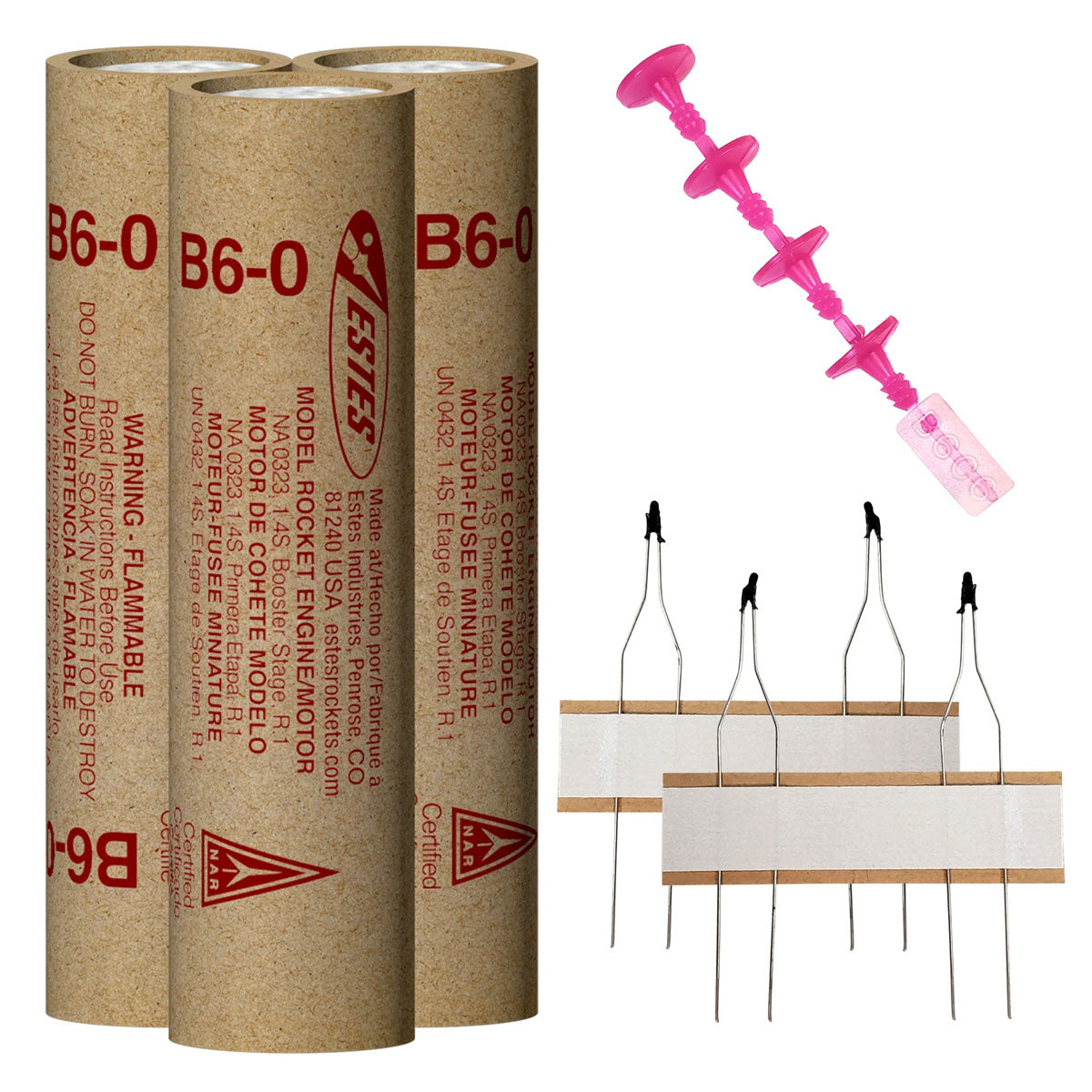 B6-0 Model Rocket Engines (3pk)