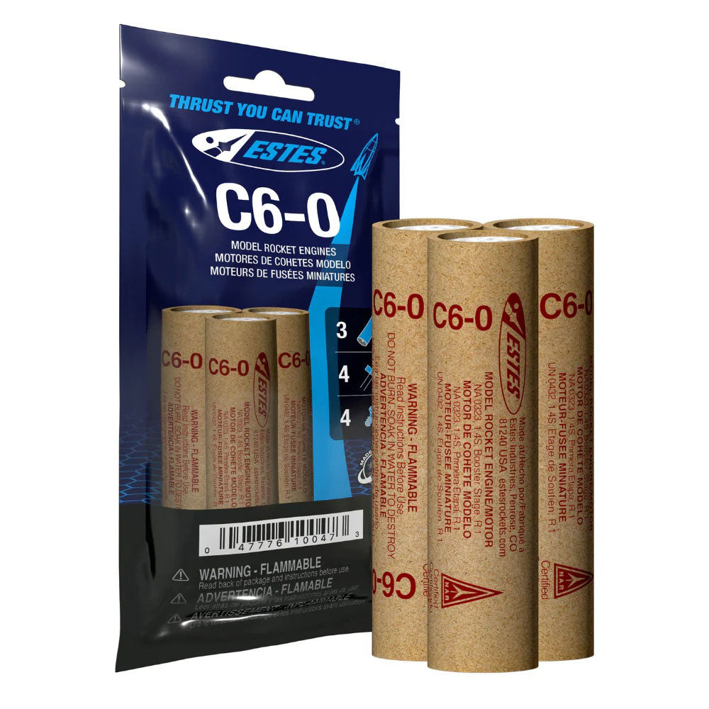 C6-0 Model Rocket Engines (3pk)