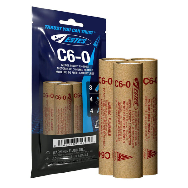 C6-0 Model Rocket Engines (3pk)