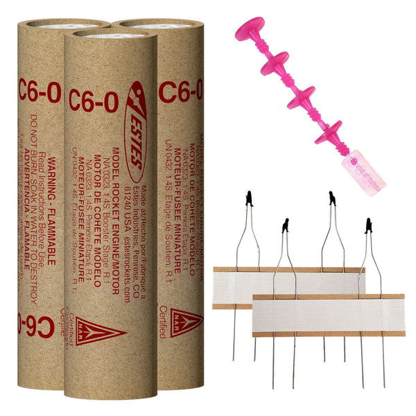 C6-0 Model Rocket Engines (3pk)