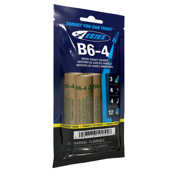 B6-4 Model Rocket Engine Flight Pack