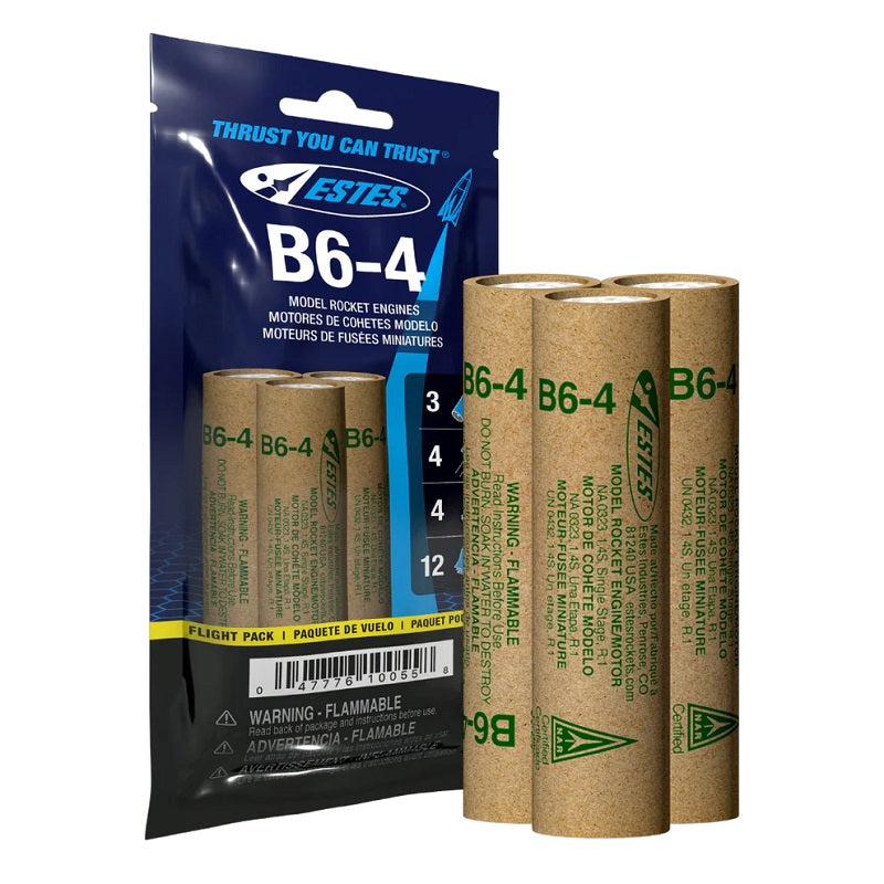 B6-4 Model Rocket Engine Flight Pack