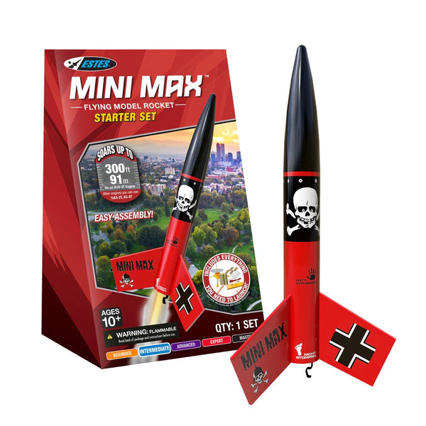 Estes Rockets - Mini Der Red Max Starter Set | Intermediate |