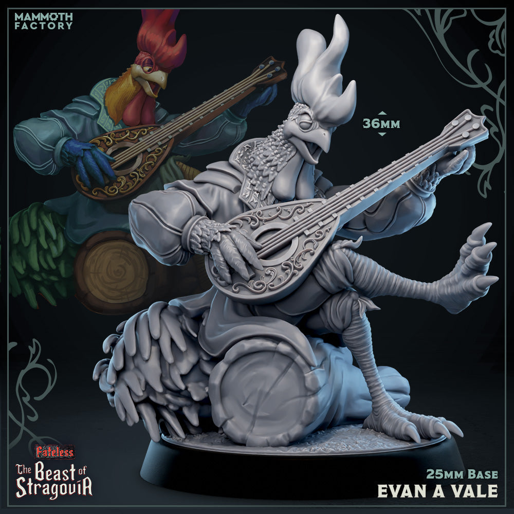 Evan A Vale (Male Aarakocra Rooster Bard) Main image