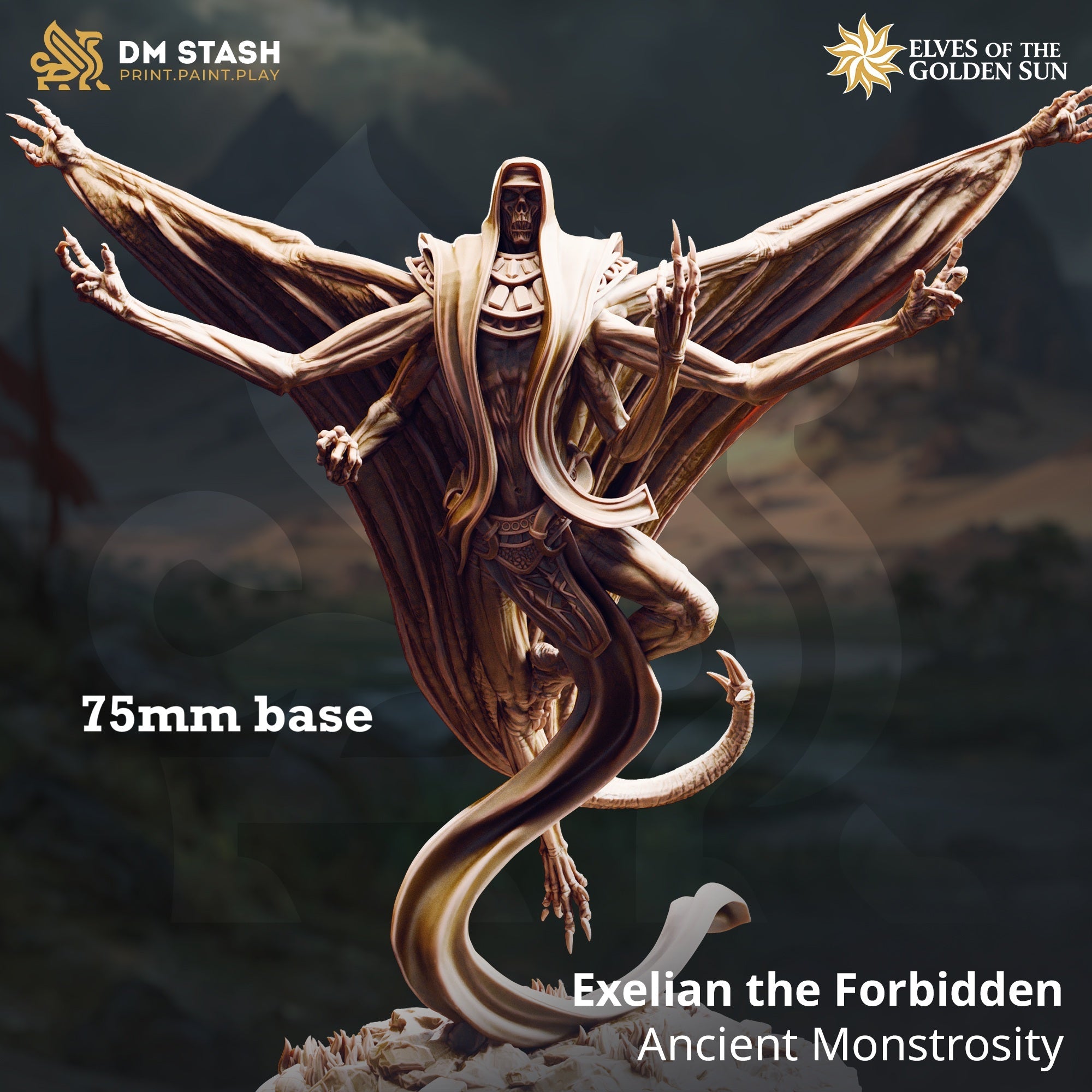Exelian the Forbidden, Ancient Monstrosity (Undead Desert Horror) Main image