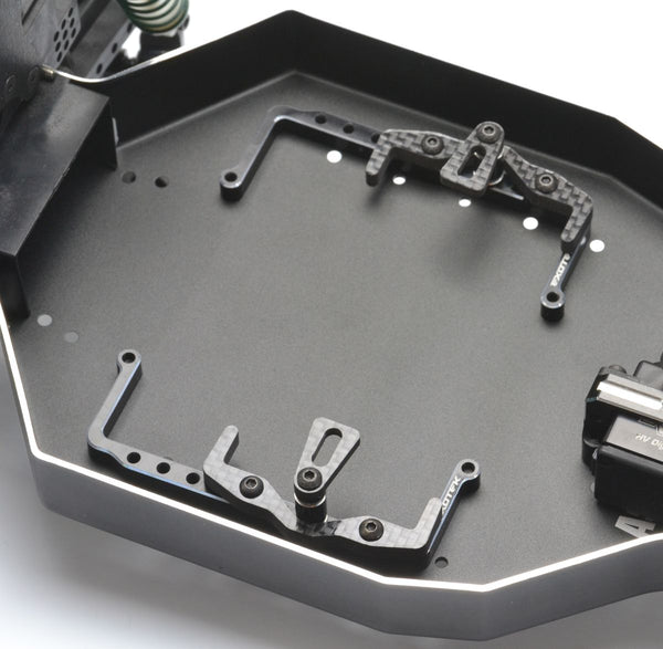 RC10 Shorty Pack Tray and Cups, 7075 and Carbon Fiber