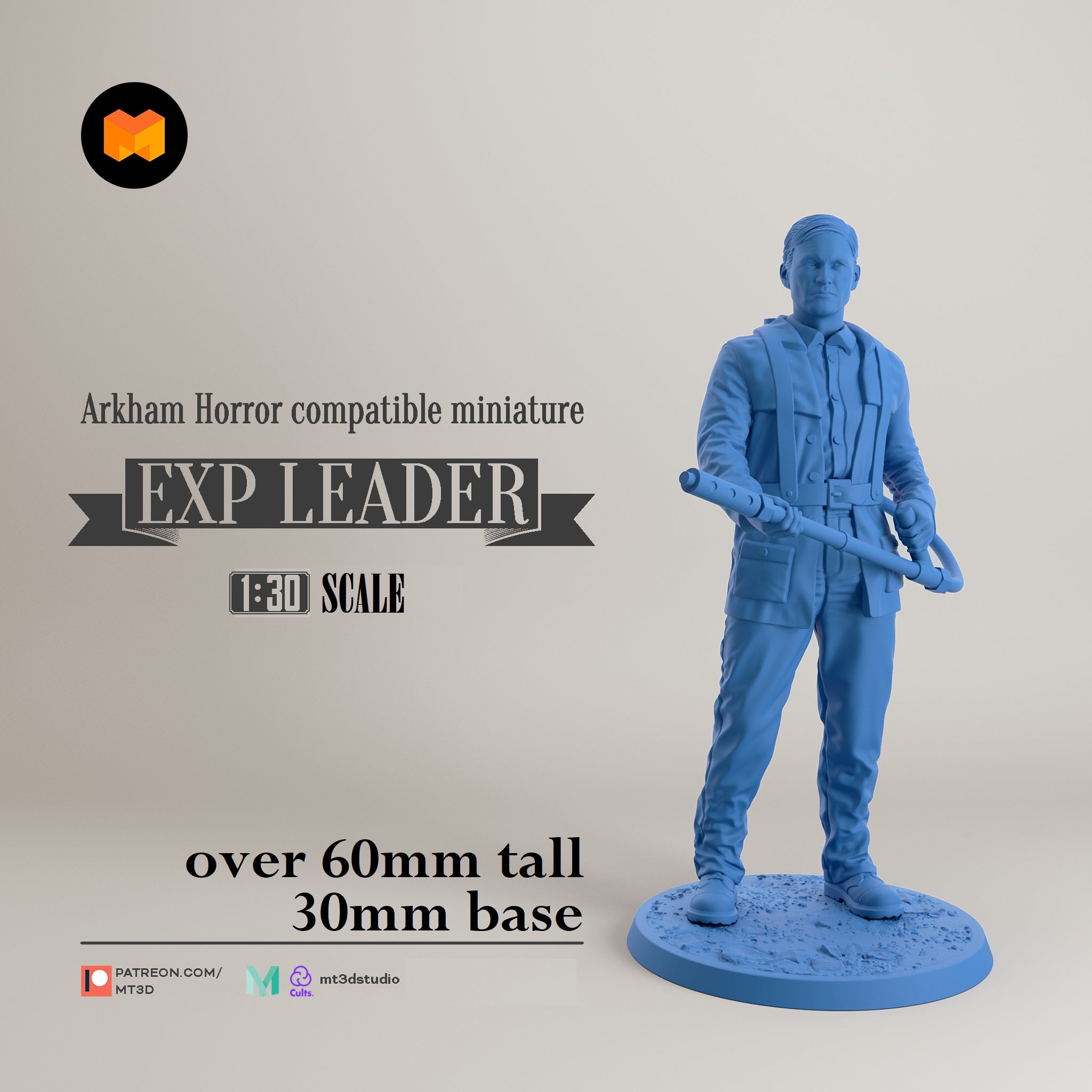 Arkham Compatible Investigator: The Expedition Leader (Leo Anderson) Main image