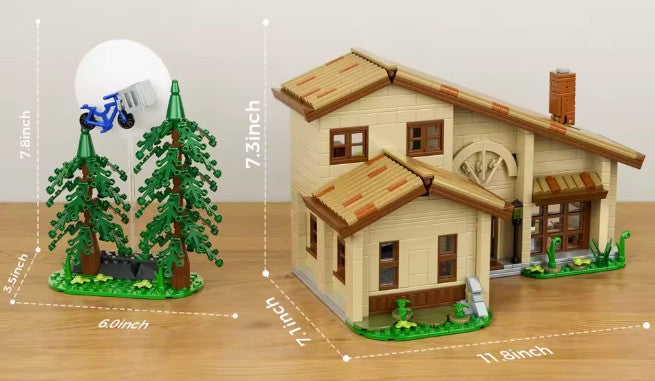 ET Cottage Building Set – 1452 PCS Space-Themed House