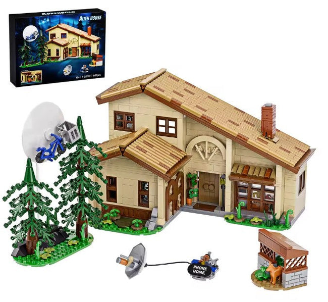 ET Cottage Building Set – 1452 PCS Space-Themed House Hover Image