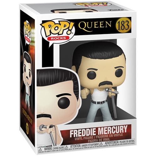 Funko Pop! Rocks - Queen - Freddie Mercury Vinyl Figure - Select Figure(s) #183 - Radio Gaga