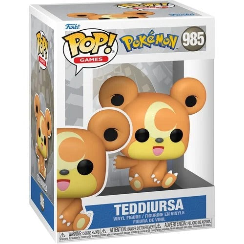 Funko Pop! Games - Pokemon - Select Figure(s) #985 Teddiursa