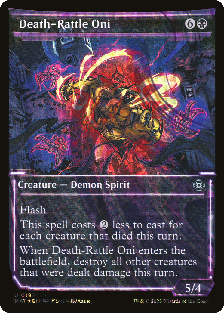 Death-Rattle Oni (MAT-197) - March of the Machine: The Aftermath: (Showcase) Foil
