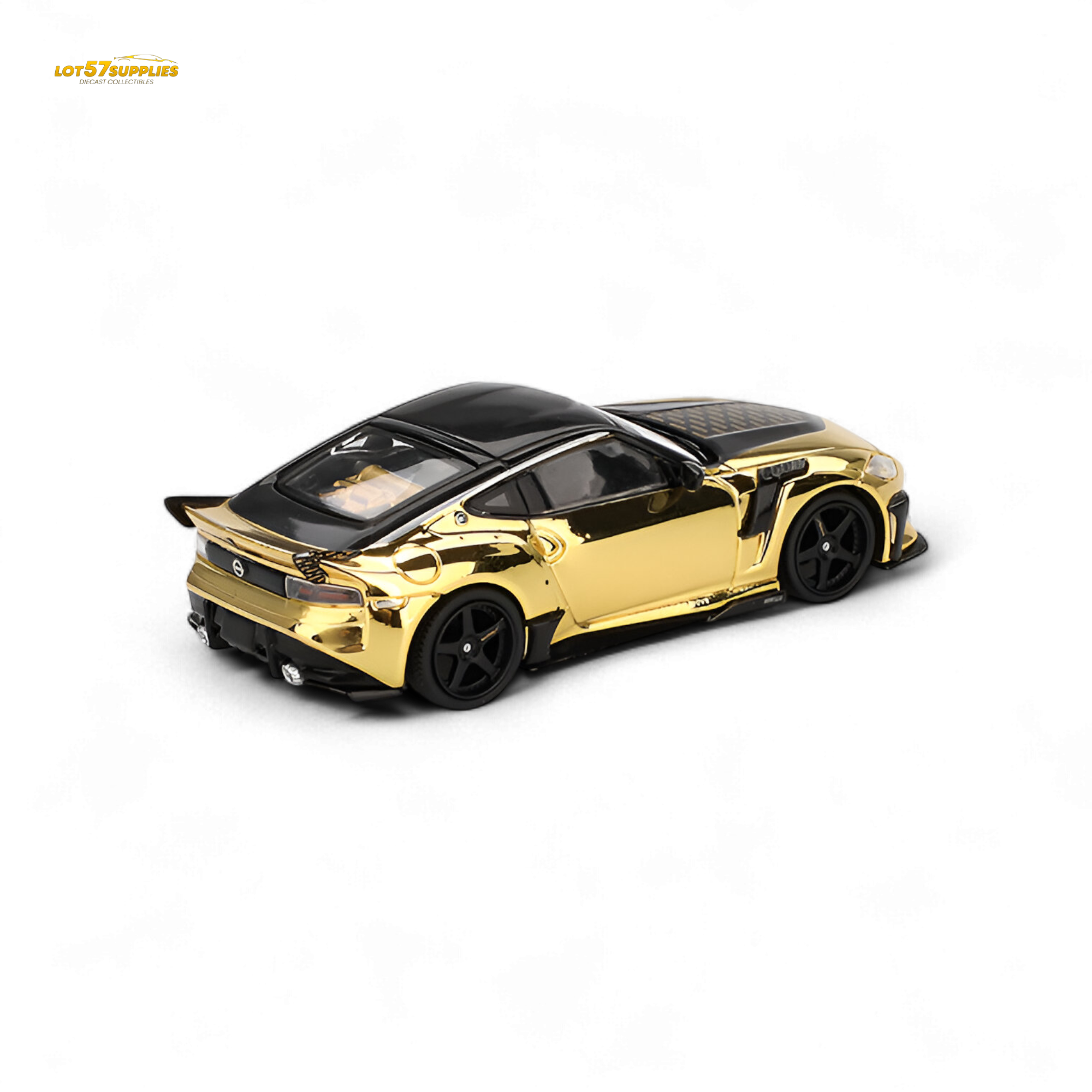 Mini-GT Nissan Z VeilSide FZ400 Gold Chrome LHD - Gold Chrome 1:64