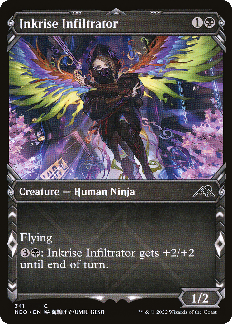 Inkrise Infiltrator (NEO-341) - Kamigawa: Neon Dynasty: (Showcase)