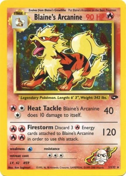 Blaine's Arcanine (1/132) [Gym Challenge Unlimited] Main image