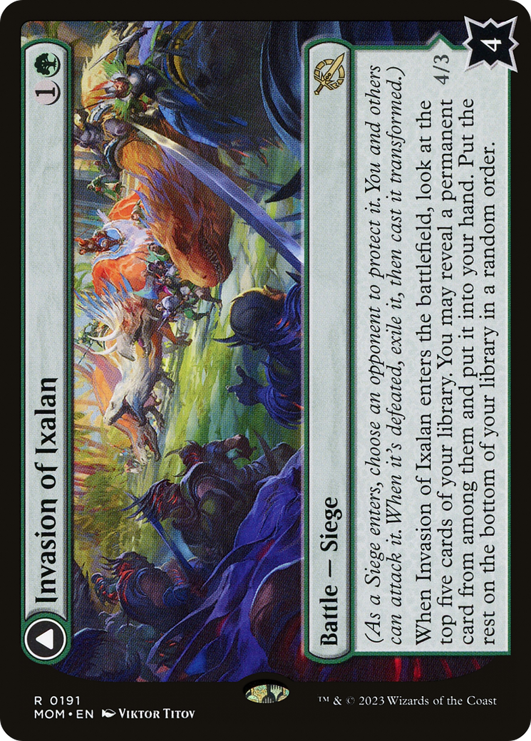 Invasion of Ixalan // Belligerent Regisaur (MOM-191) - March of the Machine