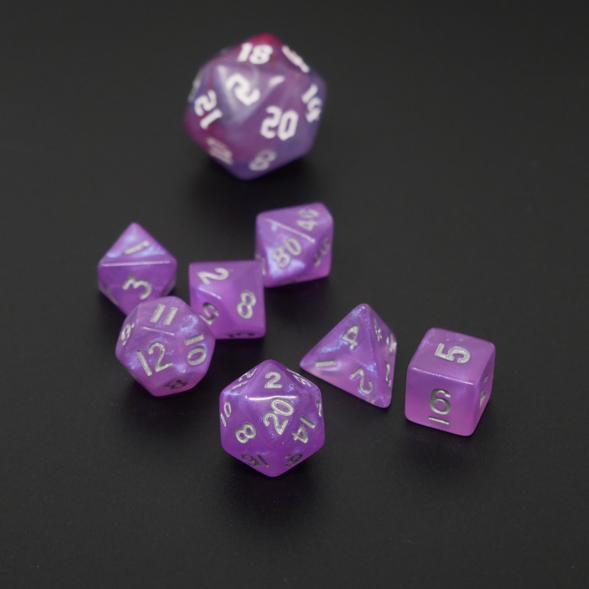 Fairy Spirit - 7 Piece DnD Dice Set | Mini Acrylic RPG Gaming Dice Main image