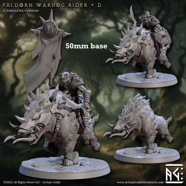 Faldorn Warhog Rider: Sculpt D (Hobgoblin Boar Calvary) Hover Image
