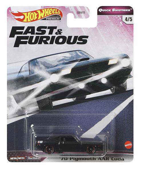 Fast & Furious Hot Wheels Premium Fast GT Vehicle 2020 - 4/5 '70 Plymouth AAR Cuda Main image