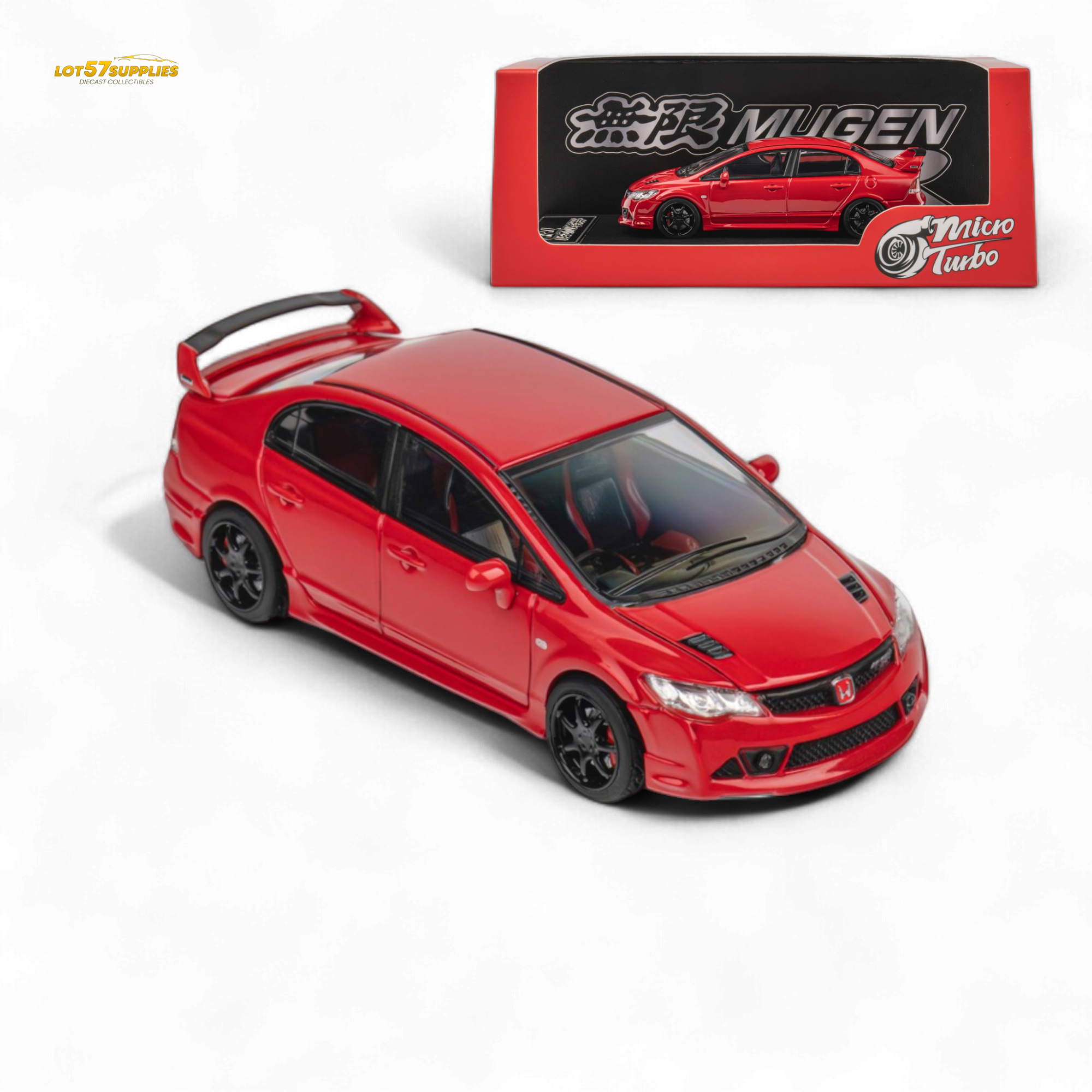 Microturbo FD2 MUGEN RR Custom - Red 1/64 - Collectors World Toys Main image