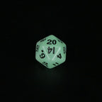 Fey Lights - Glowing - 7 Piece DnD Dice Set | Mini Acrylic RPG Gaming Dice - Collectors World Toys