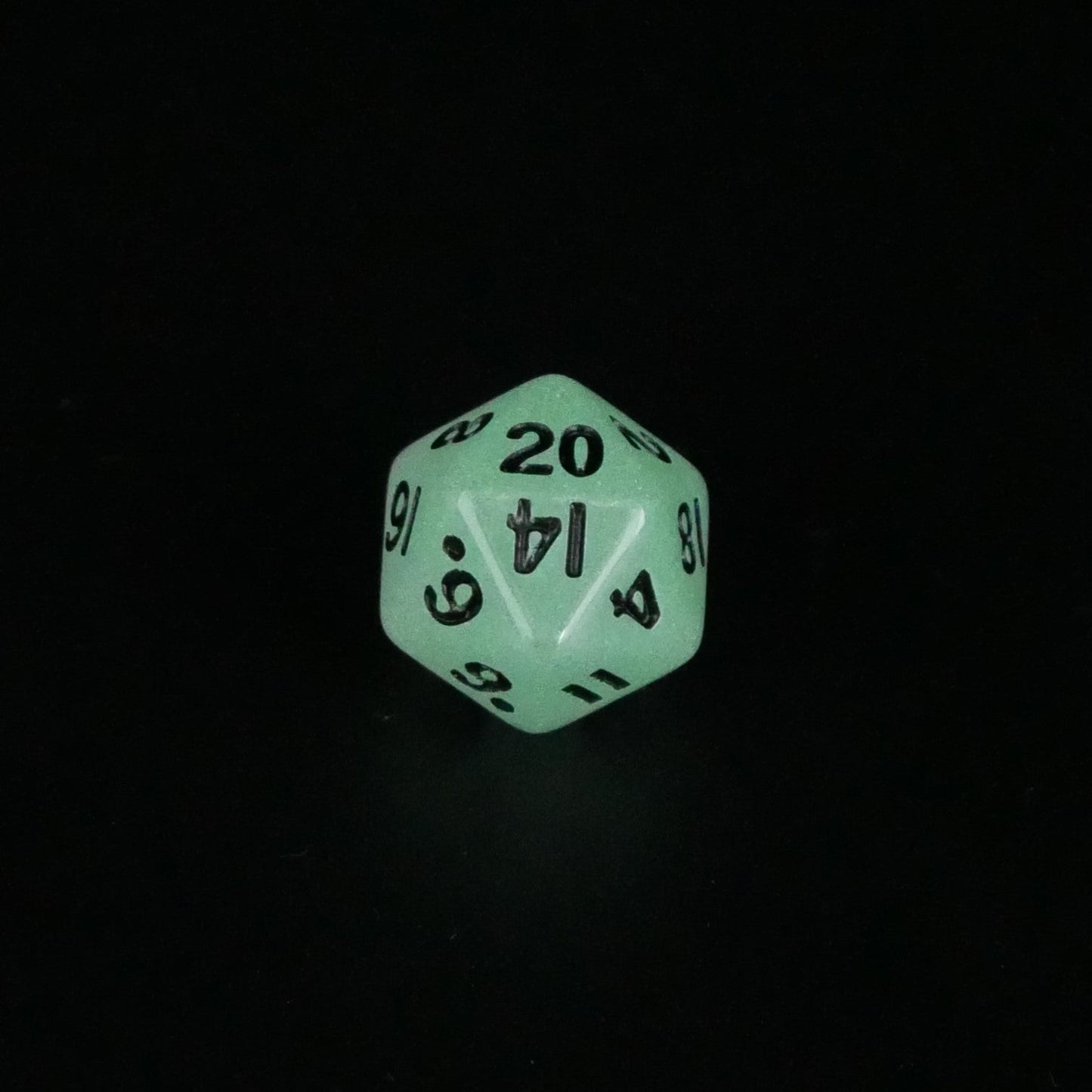 Fey Lights - Glowing - 7 Piece DnD Dice Set | Mini Acrylic RPG Gaming Dice