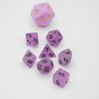 Fey Lights - Glowing - 7 Piece DnD Dice Set | Mini Acrylic RPG Gaming Dice - Collectors World Toys