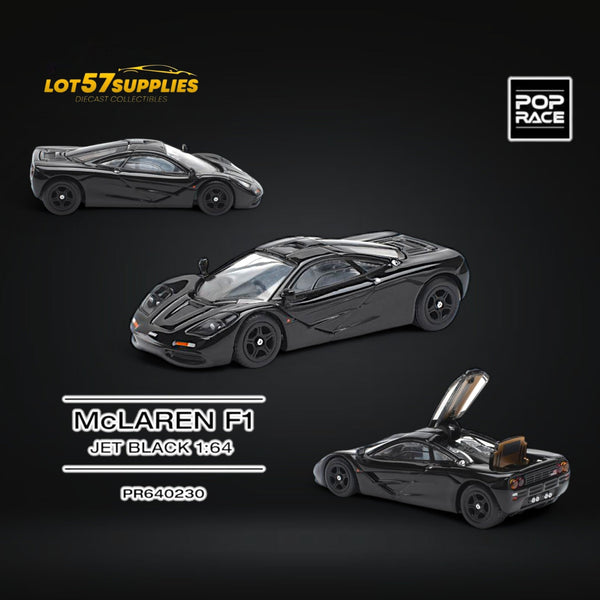 (Pre-Order) Pop Race McLaren F1 Jet Black 1:64