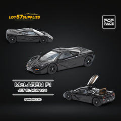 (Pre-Order) Pop Race McLaren F1 Jet Black 1:64 - Collectors World Toys