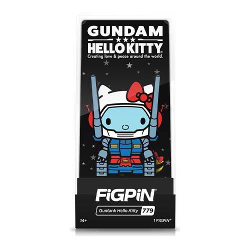 FiGPiN #779 - Gundam x Sanrio - Guntank Hello Kitty Enamel Pin - Limited Edition - Collectors World Toys