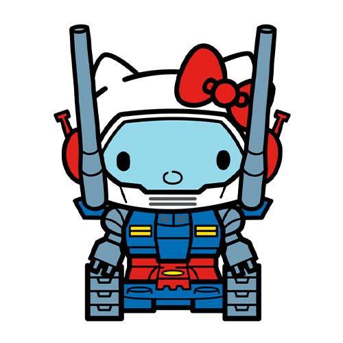 FiGPiN #779 - Gundam x Sanrio - Guntank Hello Kitty Enamel Pin - Limited Edition - Collectors World Toys