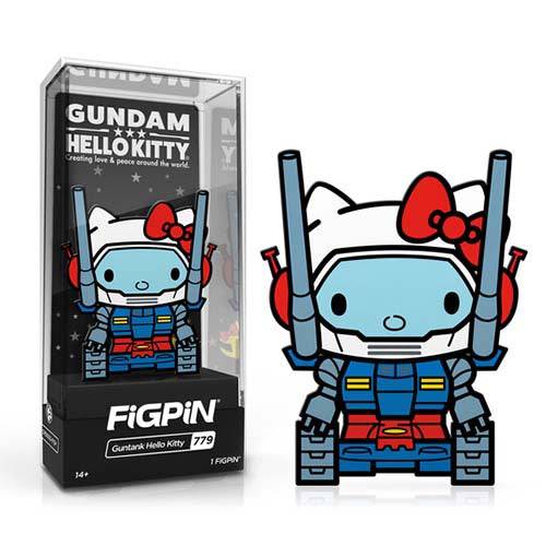 FiGPiN #779 - Gundam x Sanrio - Guntank Hello Kitty Enamel Pin - Limited Edition - Collectors World Toys Main image