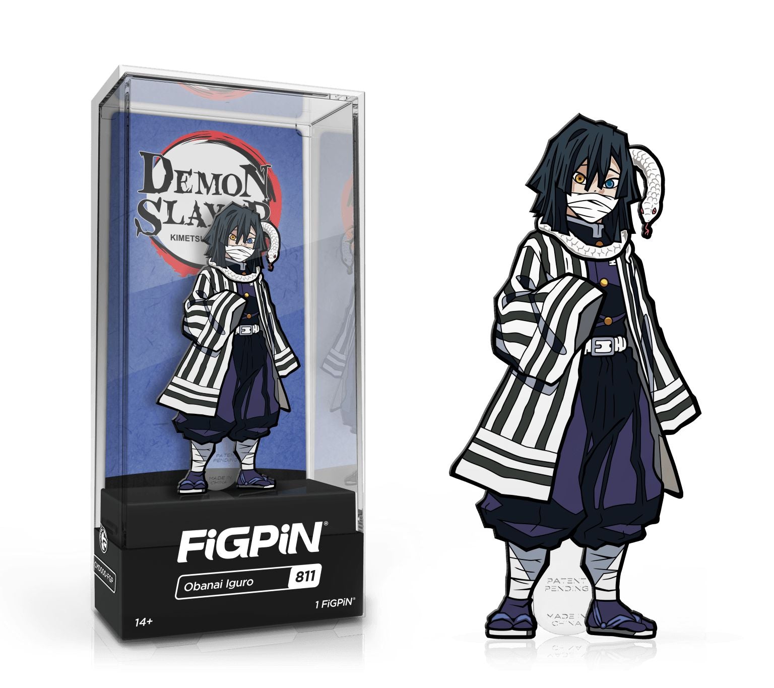 FiGPiN Enamel Pin - Demon Slayer - Select Figure(s) #811 - Obanai Iguro