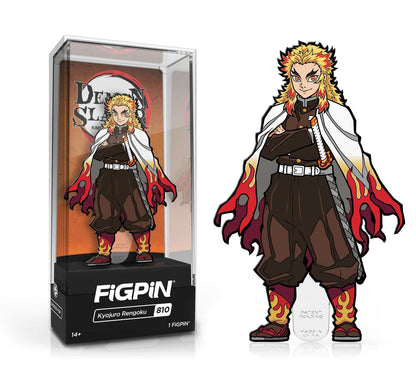 FiGPiN Enamel Pin - Demon Slayer - Select Figure(s) #810 - Kyojuro Rengoku