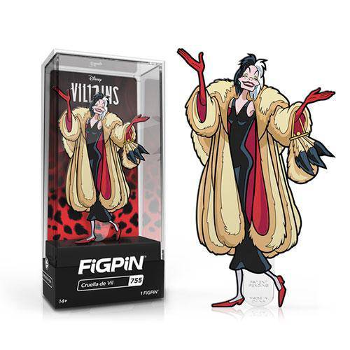 FiGPiN Enamel Pin - Disney Villains - Select Figure(s) #755 - Cruella de Vil