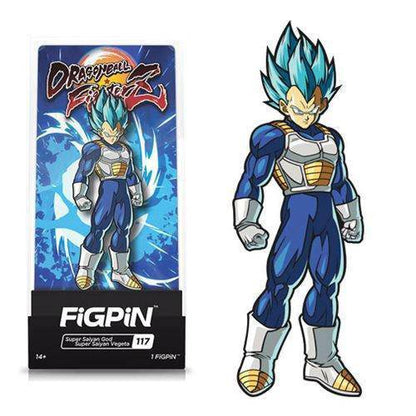 FiGPiN Enamel Pin - Dragon Ball FighterZ - Select Figure(s) #117 - Super Saiyan God Super Saiyan Vegeta