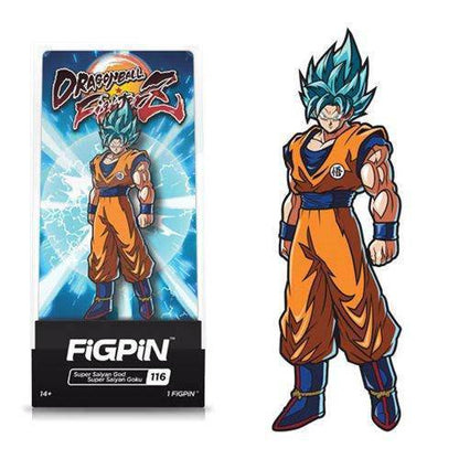 FiGPiN Enamel Pin - Dragon Ball FighterZ - Select Figure(s) #116 - Super Saiyan God Super Saiyan Goku
