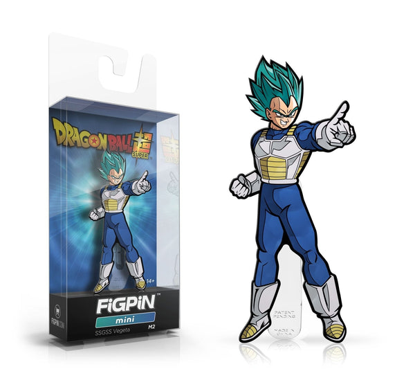 FiGPiN Enamel Pin - Dragon Ball Super - Select Figure(s) #M2 - Super Saiyan God Super Saiyan Vegeta Mini