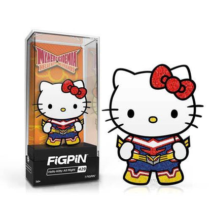 FiGPiN Enamel Pin - My Hero Academia x Sanrio - Select Figure(s) Hello Kitty All Might(Glitter) - Limited Edition (429)