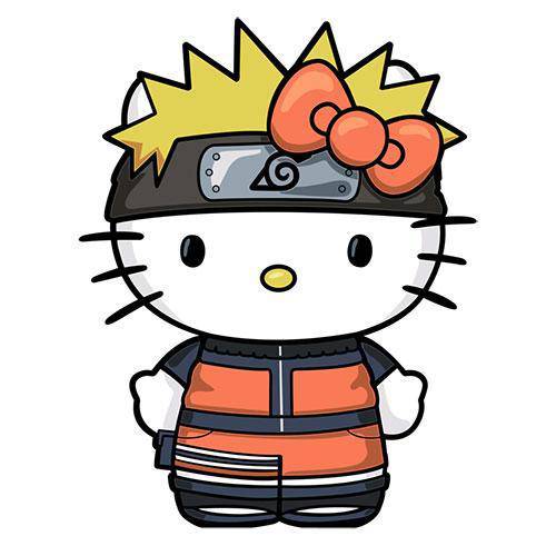 FiGPiN Enamel Pin - Naruto x Hello Kitty - Select Figure(s) - Collectors World Toys